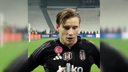 Svensson'dan Türkçe röportaj: Biz Beşiktaş'ız, kimseden korkmuyoruz