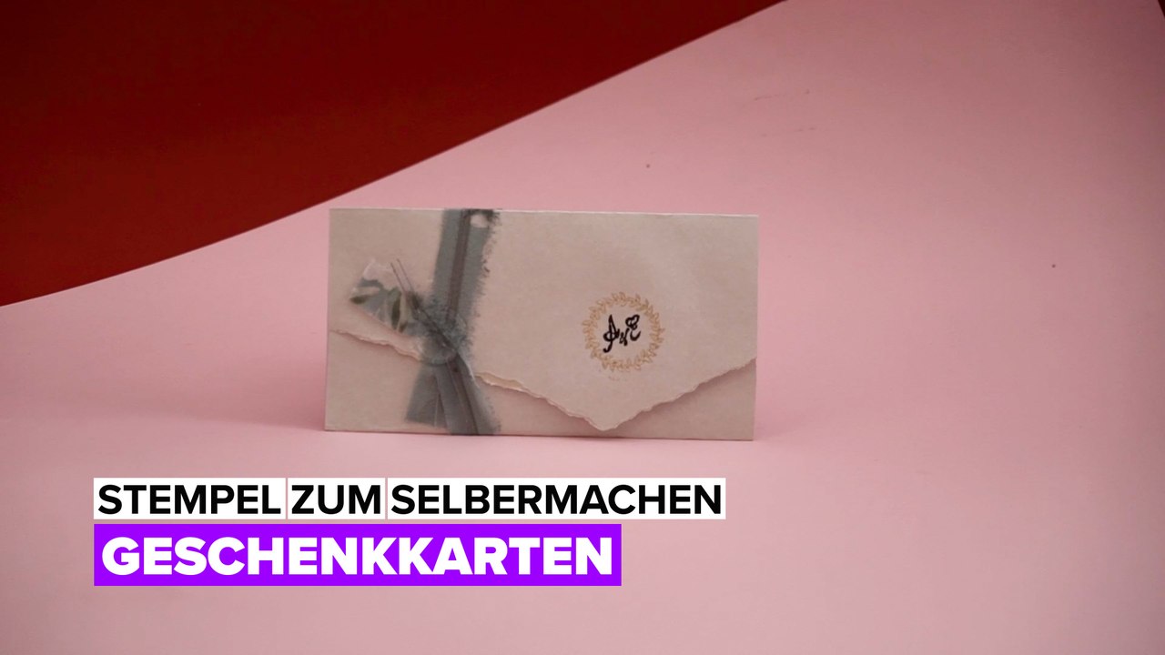 Stempel zum Selbermachen: Geschenkkarten