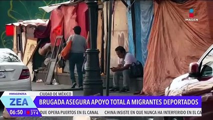 Clara Brugada asegura apoyo total a migrantes deportados