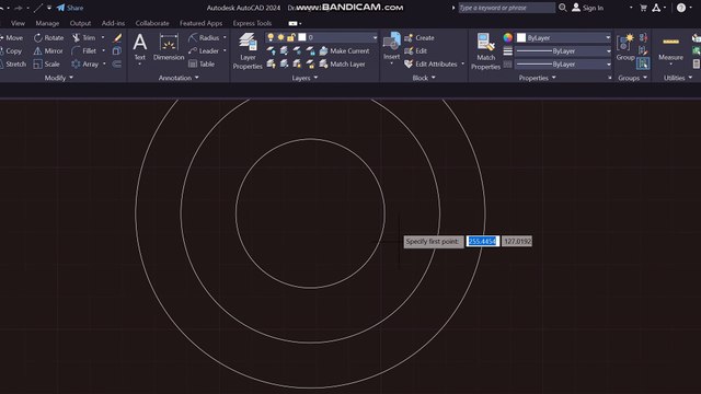 AutoCAD 2D modeling EX2