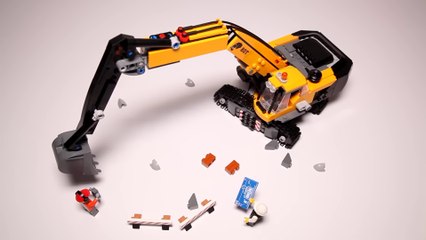 Lego City 60420 Yellow Construction Excavator Speed Build