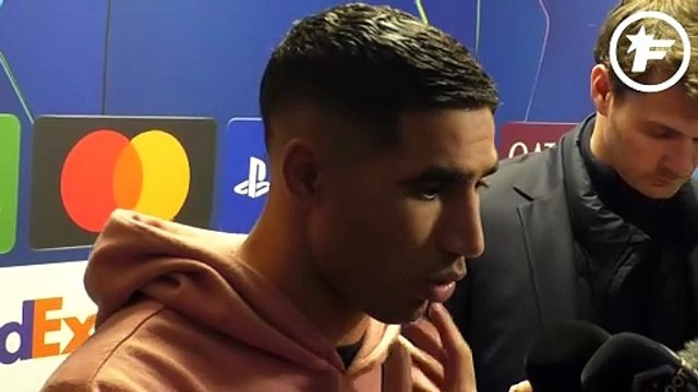 Achraf Hakimi savoure la victoire face à City