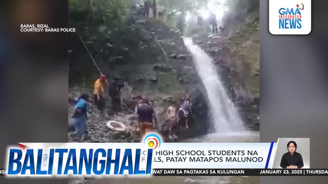 2 graduating senior high school students na naligo sa Ungga falls, patay matapos malunod | Balitanghali