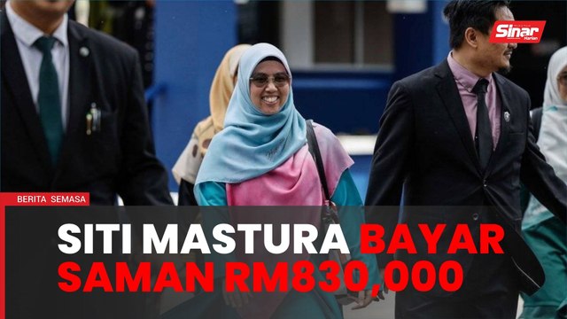 Siti Mastura bayar saman RM830,000 kepada tiga pemimpin DAP