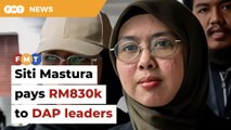 Siti Mastura pays RM830k pending appeal in DAP leaders’ defamation case