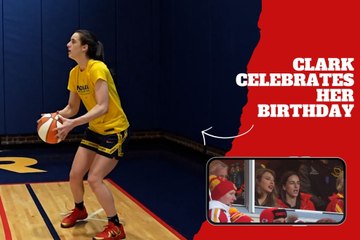 With skill! Caitlin Clark celebrates her birthday by training without missing from three points