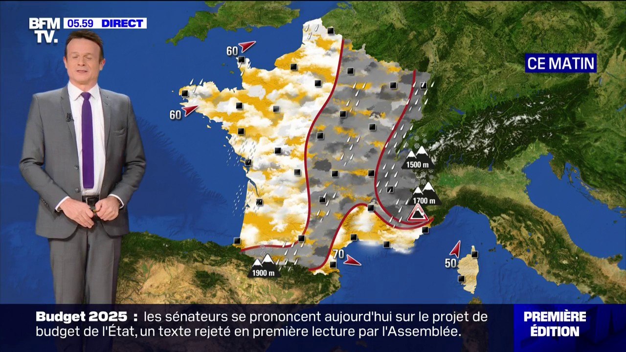 Des rafales de vent à 100km/h attendues dans le nord ce jeudi, un temps plus dégagé dans le sud