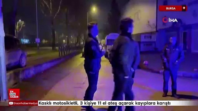 Bursa'da motosikletli, 3 kişiye 11 el ateş açarak kayıplara karıştı