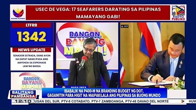 Ibabalik na P400-M na branding budget ng DOT, gagamitin para higit na maipakilala ang Pilipinas sa buong mundo
