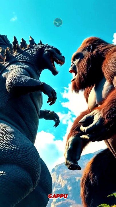 Godzilla Vs King Kong | The Epic Battle #godzilla #kong #godzillavskong #ai #aiart