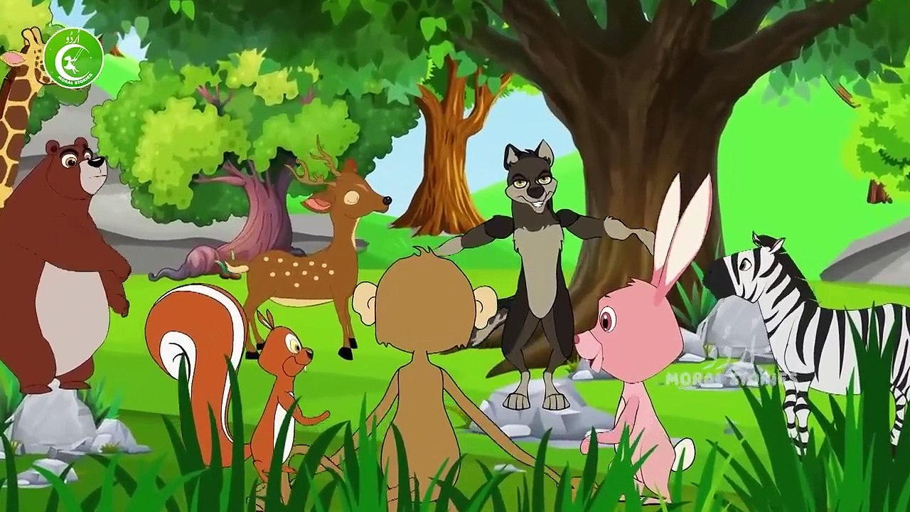 شیر اور خرگوش  _ Animated Urdu Moral Stories for Kids _ Kids Urdu fairy Tales(720P_HD)