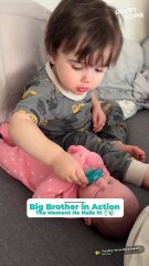 Big Brother Duty? This Toddler’s Got It Covered… Almost!