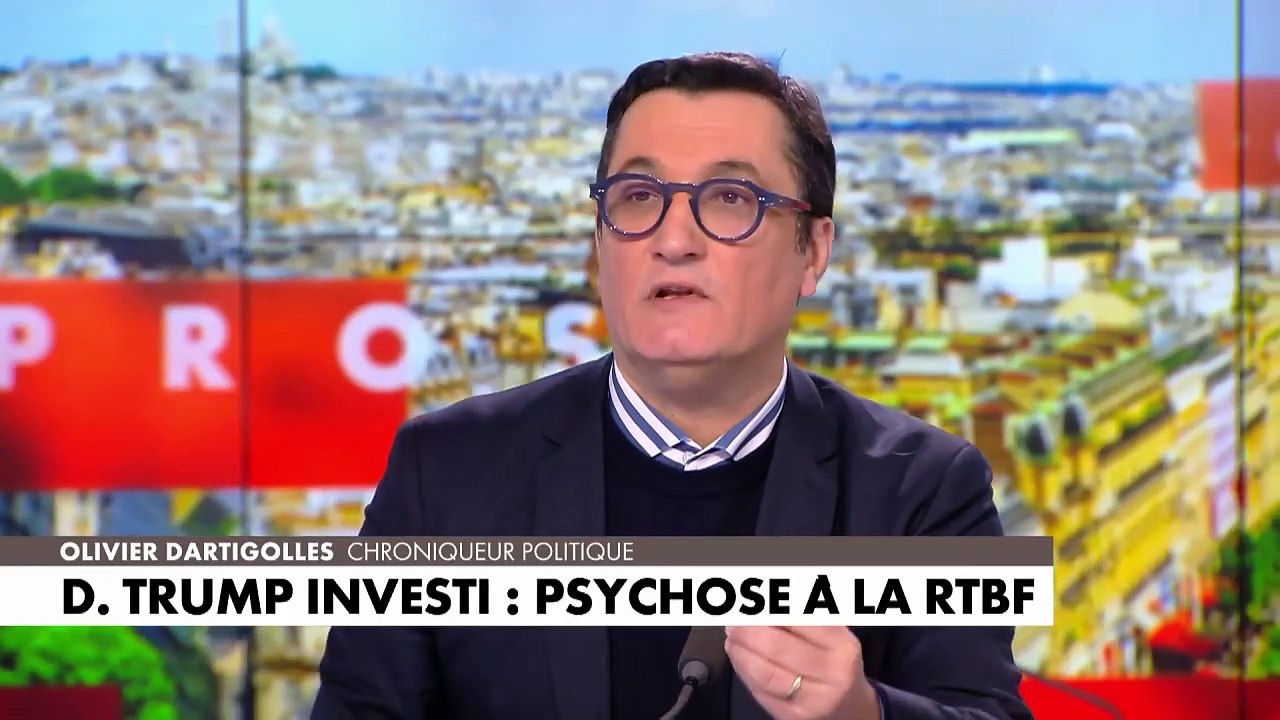 Psychose à la RTBF pour le discours de Donald Trump : L’Heure des Pros du 23/01/2025