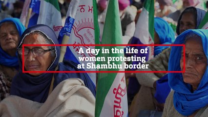 Women Protestors Stand Firm at Shambhu Border Demanding Government Action ✊