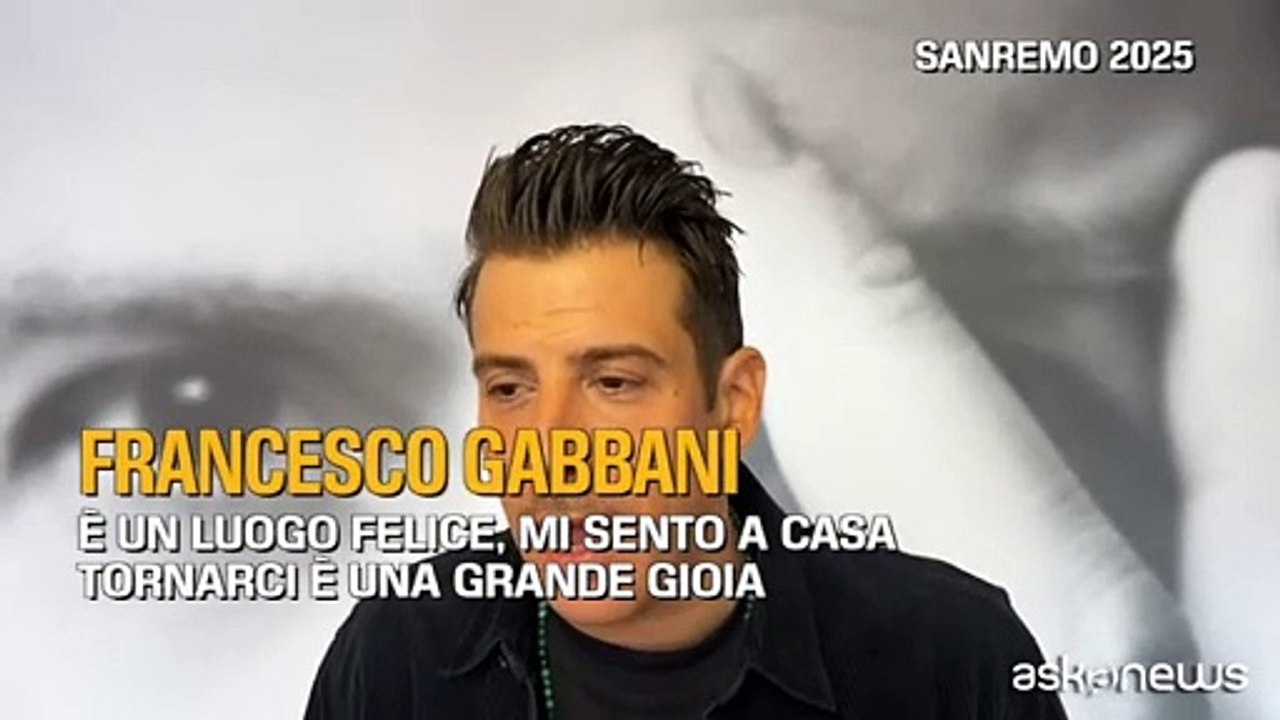 Francesco Gabbani: «Sanremo per me è un luogo felice: viva la vita!»