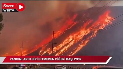 Kaliforniya'da bir yangın bitmeden, diğeri başlıyor