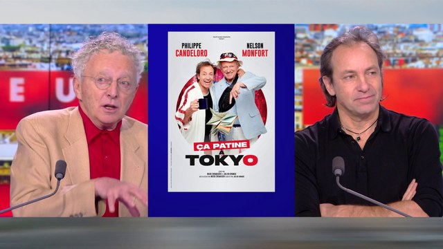 Philippe Candeloro et Nelson Monfort présentent leur pièce «Ça patine à Tokyo»