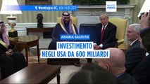 Arabia Saudita, il principe ereditario sente Trump: investimento da 600 miliardi negli Stati Uniti