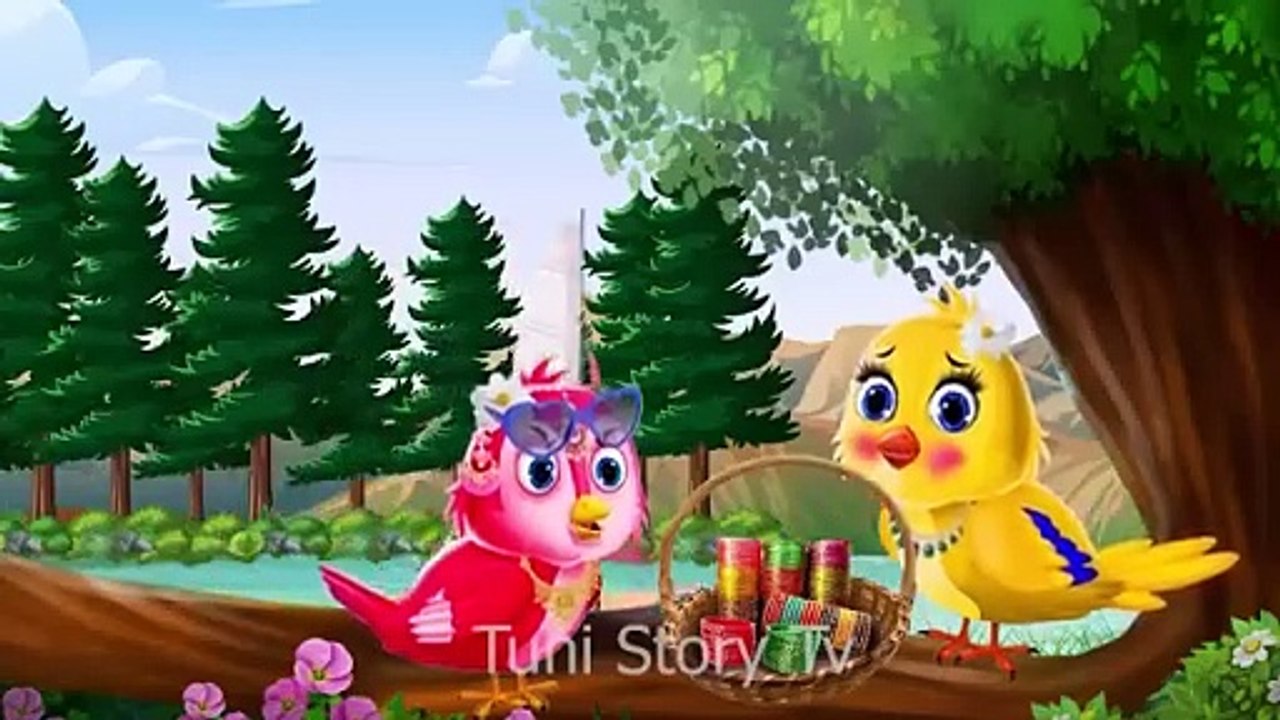 चूड़ीवाली चिड़िया की कहानी _ chidiya ki kahani cartoon _ Tuni Chidiya ka Cartoon _ Hindi moral stories