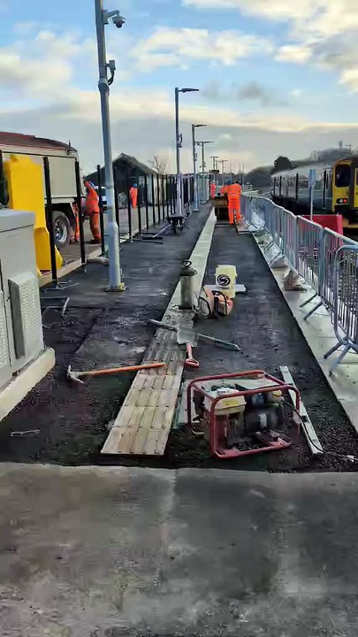 Second platform taking shape at Newquay Train Station