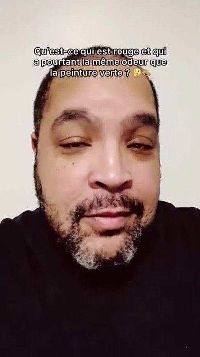 Qu’est-ce qui est rouge et qui a pourtant la même odeur que la peinture verte ? 🤔🎨 #enigme #peinture #couleur #humour #devinette