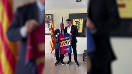 Gerard Martín: "Esta renovación lo es todo para mí, soy culé desde pequeño"