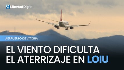 Las fuertes rachas de viento complican los aterrizajes en el aeropuerto de Loiu
