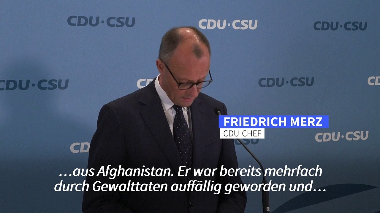 Merz zu Aschaffenburg: 'Das Maß ist endgültig voll!'
