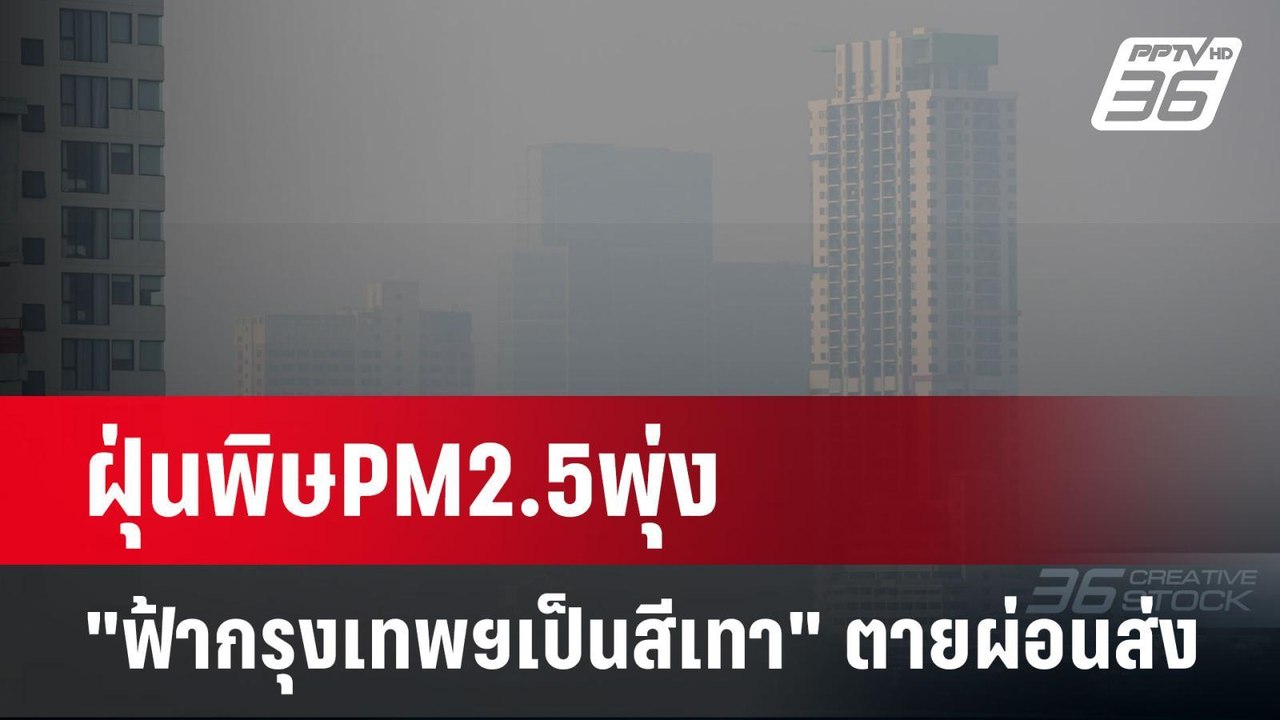 ฝุ่นพิษPM2.5พุ่ง "ฟ้ากรุงเทพฯเป็นสีเทา" ตายผ่อนส่ง | เข้มข่าวค่ำ | 23 ม.ค. 68