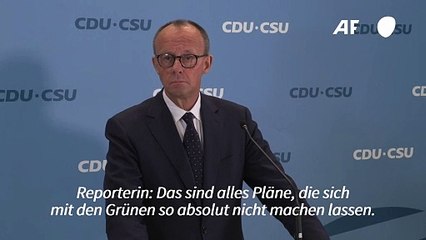 Migrationspolitik: Merz schließt Kompromisse mit Grünen aus
