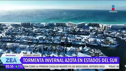 Tormenta invernal azota a las entidades del sur de Estados Unidos