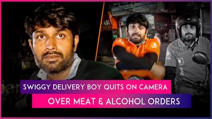 Swiggy Delivery Boy’s Angry Resignation Over Meat & Alcohol Orders In Vrindavan Goes Viral