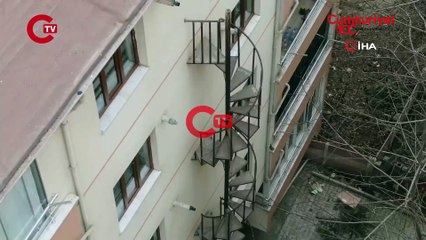 Elazığ’da dehşete düşüren görüntü: Duvara monte edilen yangın merdivenin girişi ve çıkışı yok!