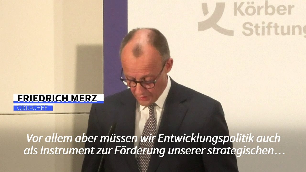 Merz: Entwicklungshilfe nur bei Rücknahme von Flüchtlingen