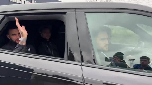 Milan, Walker è in città: le prime immagini del suo arrivo a Linate