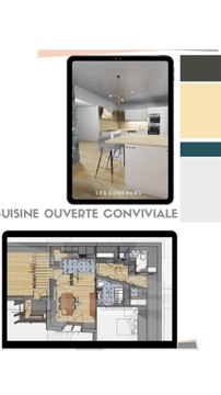 Aménagement de cuisine avec coin repas : 5 projets 3D de xs a xl