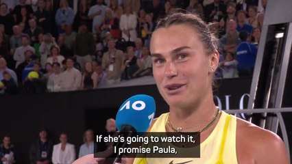 'I'll buy whatever you want!' Sabalenka hoping to salvage Badosa friendship
