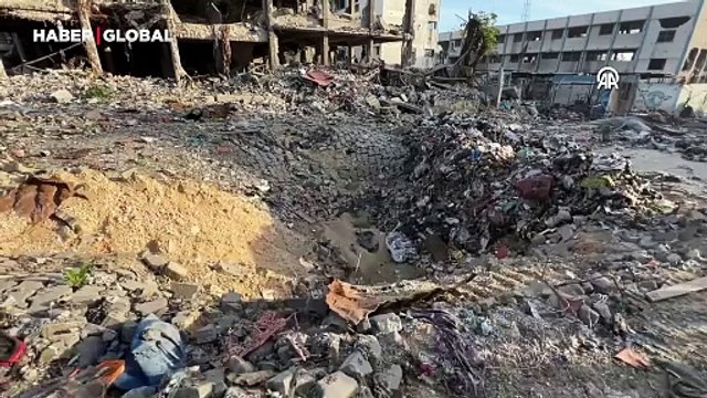 İsrail'in yoğun saldırılarına maruz kalmıştı! Gazze'nin kuzeyindeki o bölge tanınmaz halde