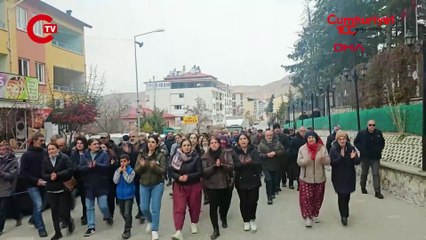 Tunceli'deki çocuk istismar iddiasına yurttaşlardan tepki yürüyüşü