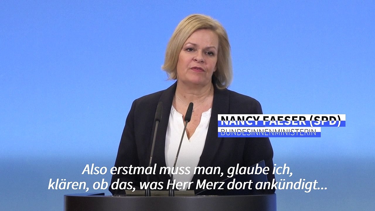 Messerangriff von Aschaffenburg: Faeser warnt vor Populismus
