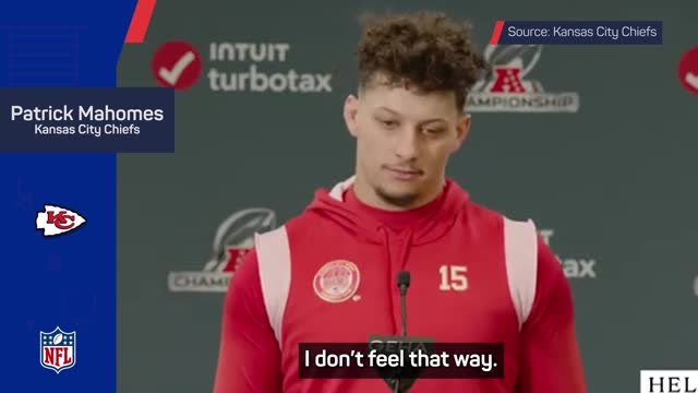 Mahomes insists refs don't favour the Chiefs