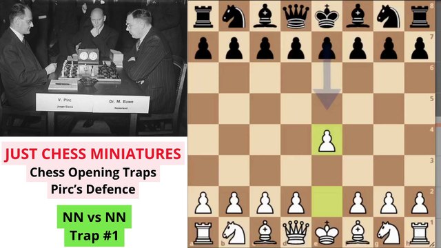 Chess Opening Traps. Pirc's Defence