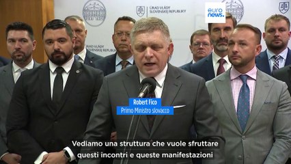Il premier slovacco Fico accusa l'opposizione di tentativo di colpo di Stato