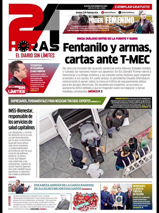 Fentanilo y armas, cartas ante T-MEC