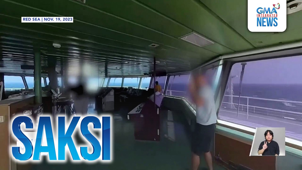 Pag-uwi ng 17 Pinoy crew ng barkong kinubkob ng Houthi sa Red Sea noong November 2023, inaantabayanan | Saksi