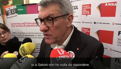 Trasporti, Landini: "Salvini pensi a far funzionare i treni"