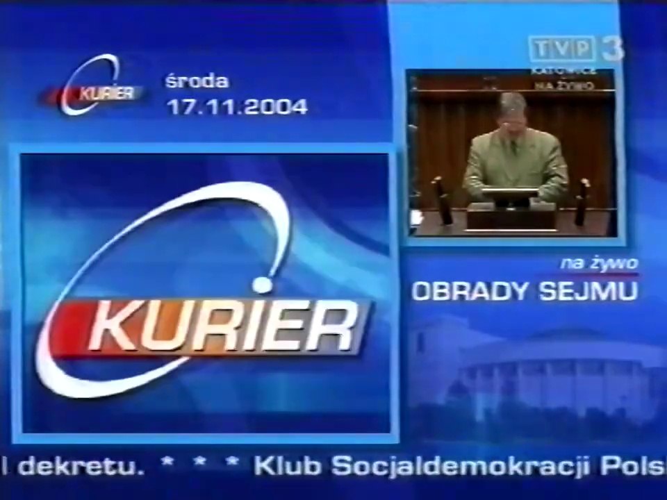 3 - fragment Obrad Sejmu RP + Kurier w wersji graficznej - 17.11.2004