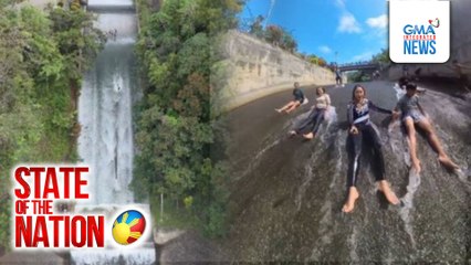 Spillway sa dam, naging giant water slide attraction | SONA