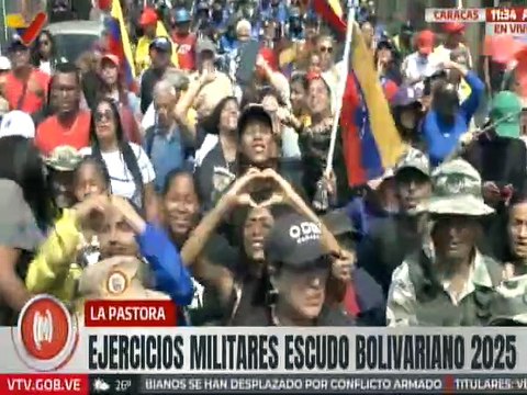 Habitantes de La Pastora en Caracas se suman a los ejercicios militares Escudo Bolivariano 2025