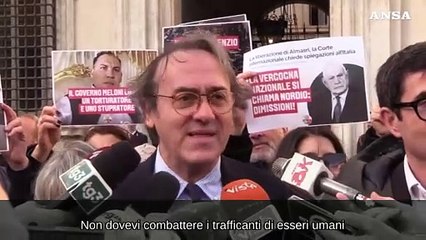 Almasri, flash mob di Avs davanti a Palazzo Chigi